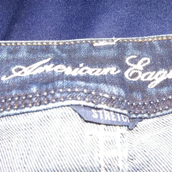 AMERICAN EAGLE Slim Boot Stretch Dark Wash Jeans Size 4 - Picture 5 of 7